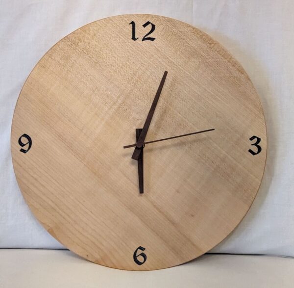 Lime Clock with Blue Acrylic numbers  (360x30mm)