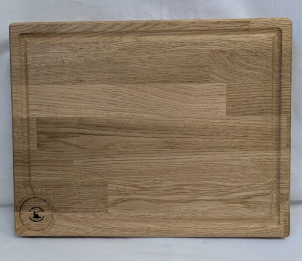 Oak chopping boards with juice grooves and Pit  280x355x40