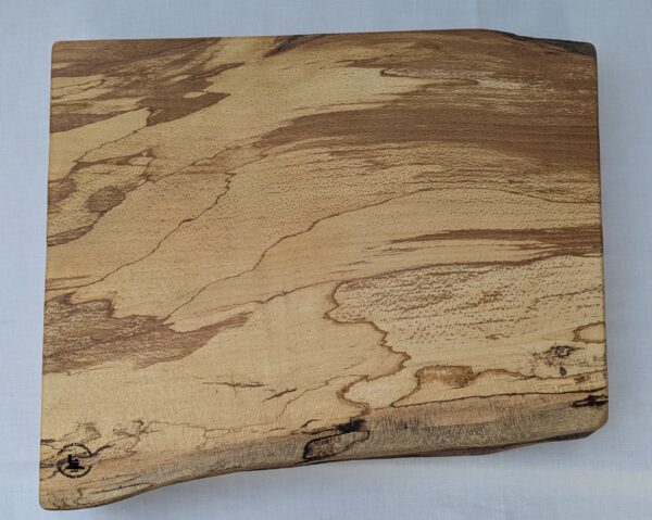 Spalted Beech Chopping Board with Inset handles 410x340x57mm
