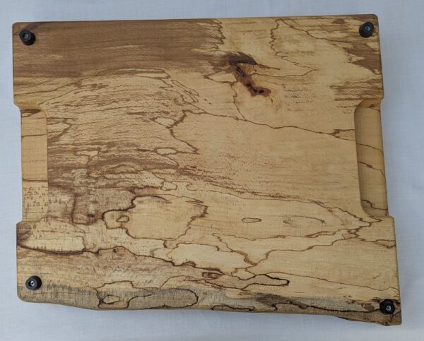 Spalted Beech Chopping Board with Inset handles 410x340x57mm - Image 3
