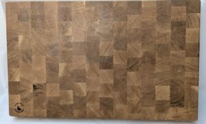 Solid Oak End Grain Chopping Board with inset handles 570x345x55mm