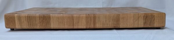 Solid Oak End Grain Chopping Board with inset handles 570x345x55mm - Image 3