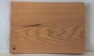 Red Oak Chopping Board with inset handles. 456x327x50mm