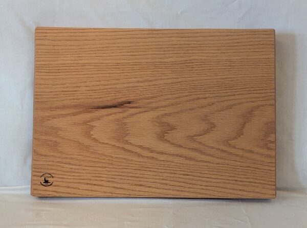 Red Oak Chopping Board with inset handles. 456x327x50mm