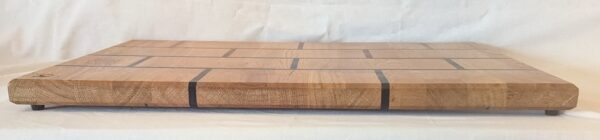 Oak Brick Block Charcuterie Board with black and copper epoxy. 590x400x28mm. - Image 3