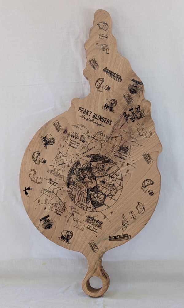Peaky Blinders Map Charcuterie Board 630x320x30mm