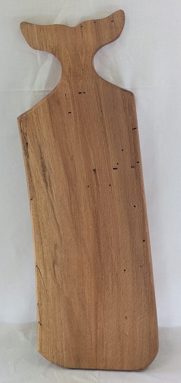 Spalted Beech Whale Tail Charcuterie Board. 600x209x40mm. - Image 2