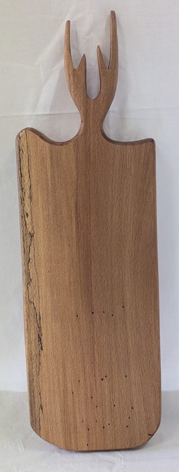 0166 Spalted Beech Antler Handle Charcuterie Board. 600x185x45mm. £55 - Image 2
