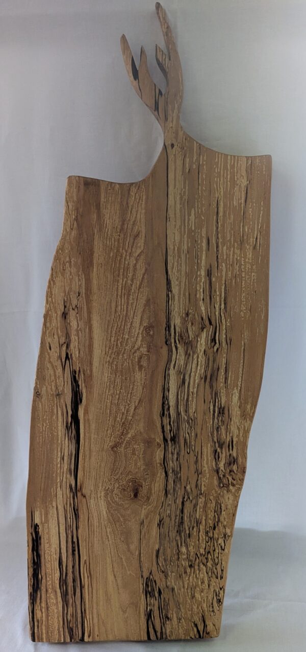 0167 Red Alder Antler Handle Charcuterie Board. 910x325x60mm. £90 - Image 2
