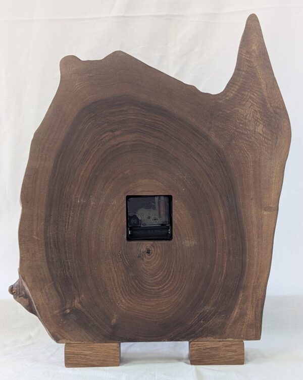 Walnut Clock on Stand. 445x335x60mm. - Image 2