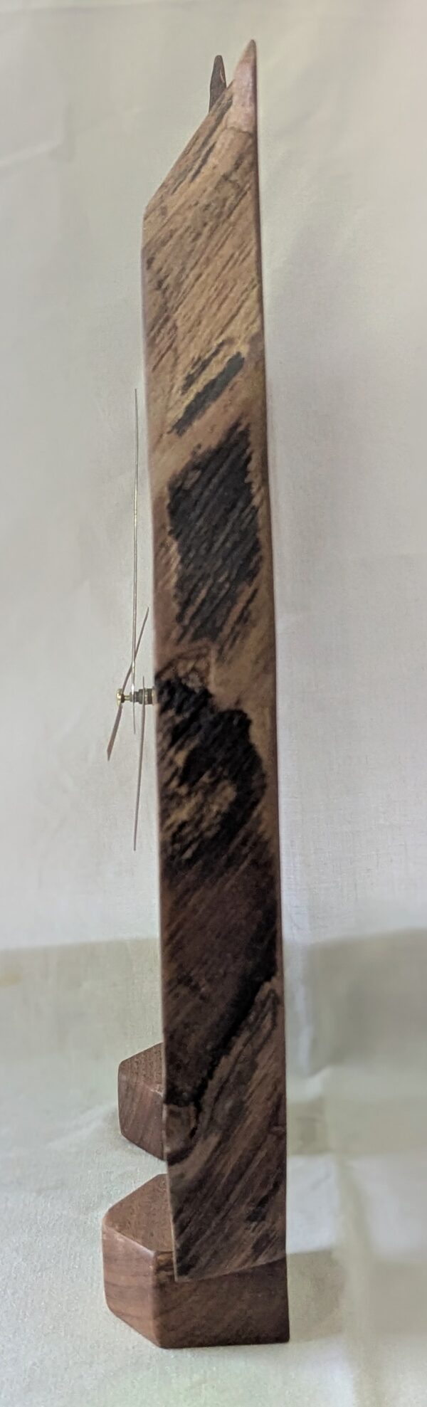 Walnut Clock on Stand. 445x335x60mm. - Image 3