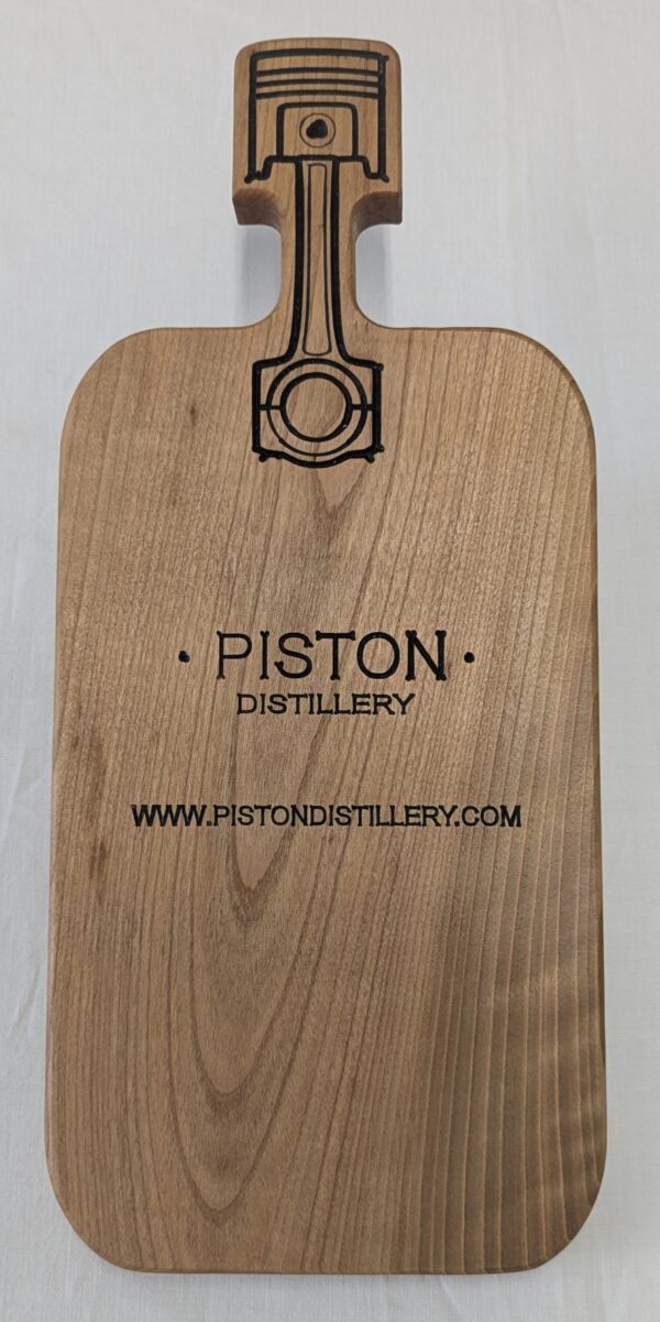 Piston Gin Small Chopping Board. 340x150x22mm.
