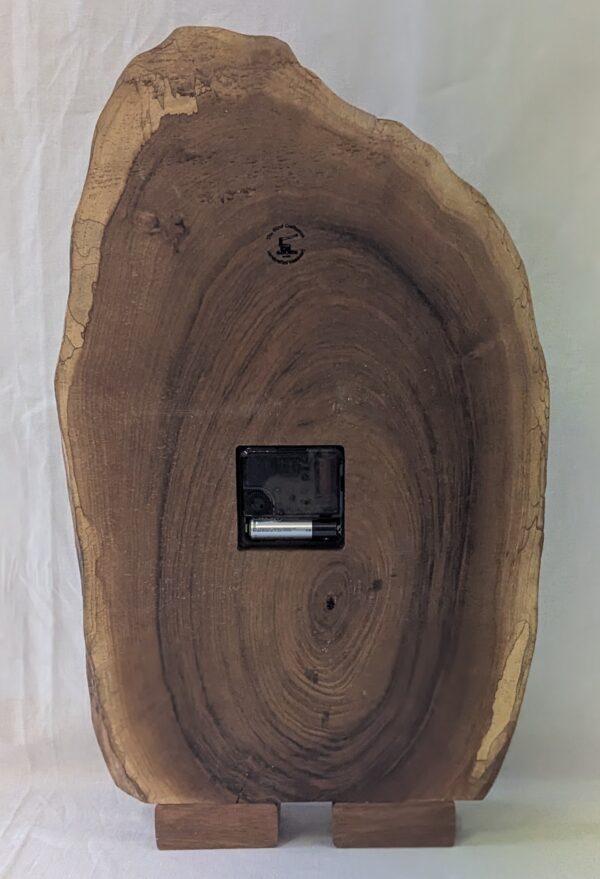 Walnut Clock on Stand. 445x265x58mm. - Image 2