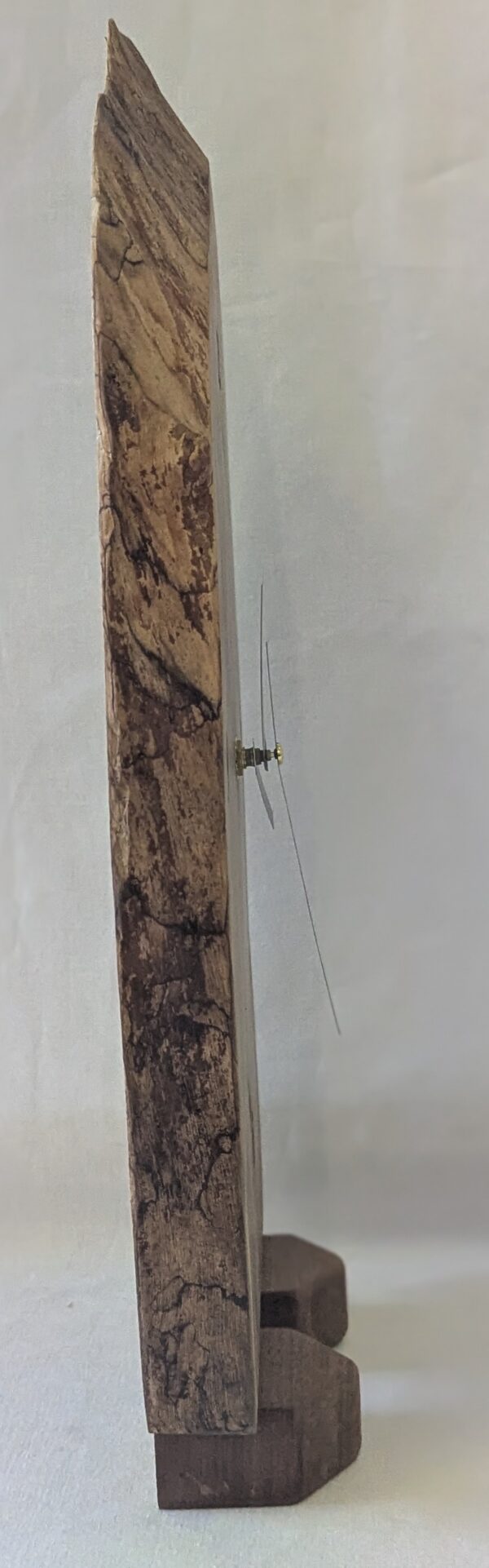 Walnut Clock on Stand. 445x265x58mm. - Image 3