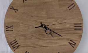 Oak Clock. 365x36mm.