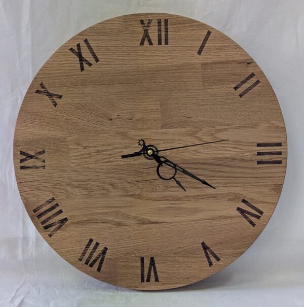 Oak Clock. 365x36mm.