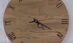 Oak Clock. 365x36mm.