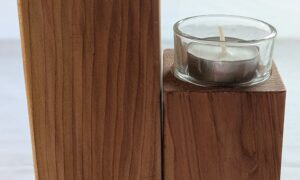 Double Tealight Holder. 205x65mm and 135x65mm.