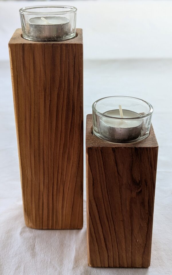Double Tealight Holder. 205x65mm and 135x65mm. - Image 2