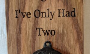 Bottle opener sign “In Dog Beers” (225x150x30)
