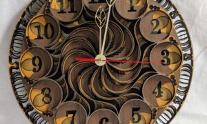 3D Effect Clock 300mmx20mm