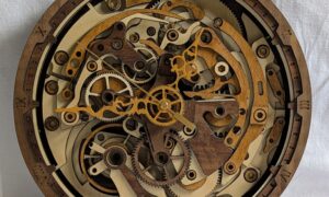 Steampunk Clock. 290x50mm.