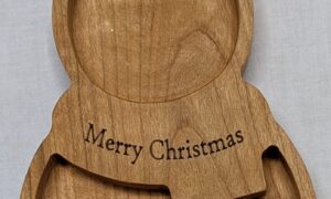 Cherry Snowman Snack/Sweet Tray 290x145x20mm