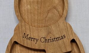 Cherry Snowman Snack/Sweet Tray 290x145x20mm