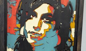 Framed Amy Whinehouse Layered Laser Art 335x335x40