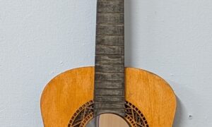 Mirrored Guitar Layered Laser Art 800x340x40