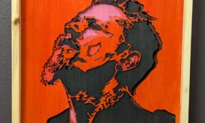 James Hetfield 3D Layered Laser Art. 335x335x35