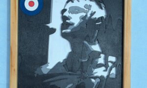 Framed Paul Weller 3D Layered Laser Art. 372x372x27mm