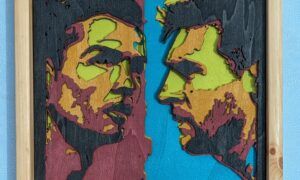 Ronaldo/Messi 3D Layered Laser Art 372x372x27