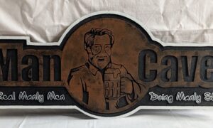 Man Cave Sign. 555x240x12mm.