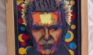 Billy Idol 3D Layered Laser Art. 370x370x35