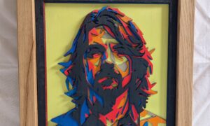 Dave Grohl 3D Layered Laser Art. 370x370x35